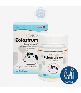 Hi Well Premium Colostrum 500 120 Capsules