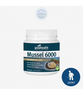 Good Health Green Lipped Mussel 6000mg 300Capsules