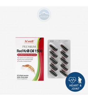 Hi Well Premium Red Krill Oil 1500 60SoftCapsules