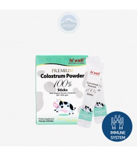 Hi Well Premium Colostrum Powder 100% Sticks 60g (2g x 30 Sachets)