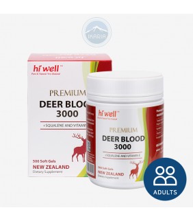 Hi Well Premium Deer Blood 3000 500Softgels