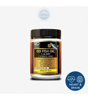 Go healthy Go Fish Oil 1-A-Day + Vitamin D3 200Softgels